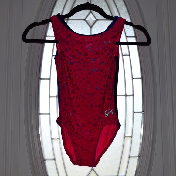 GK Elite Other - GK ELITE Gymnastic Leotard Pink/Blue Girls Size CM